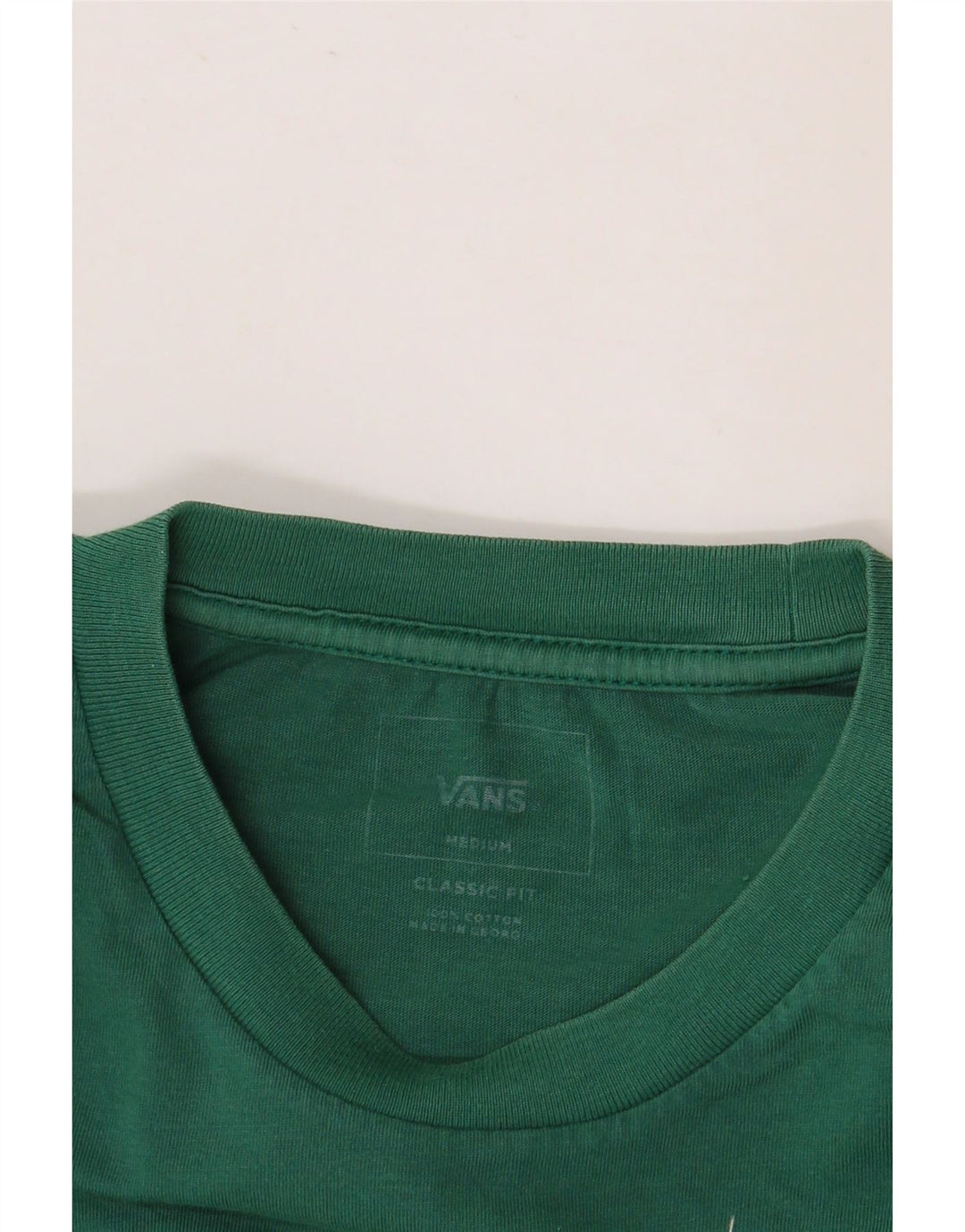 Camiseta masculina VANS Classic Fit Graphic Top Médio Algodão Verde