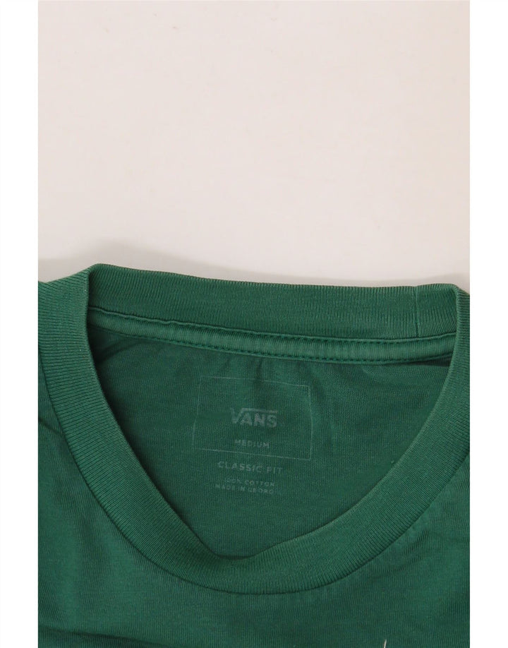 Camiseta masculina VANS Classic Fit Graphic Top Médio Algodão Verde
