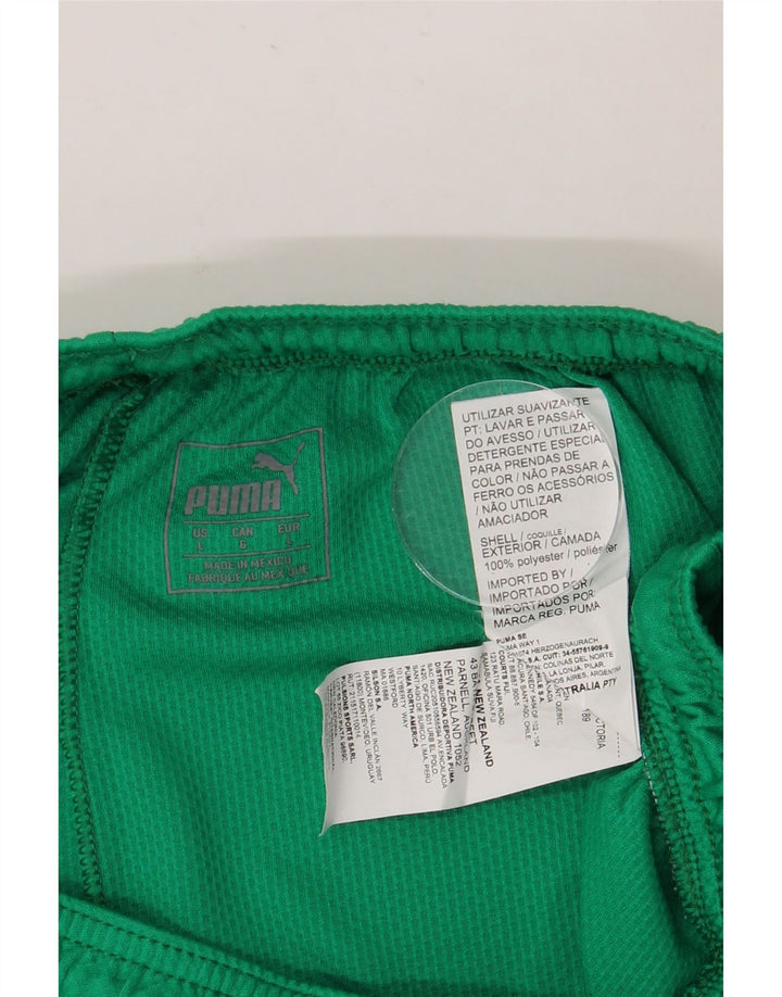 PUMA Mens Sport Shorts Grande Poliéster Geométrico Verde