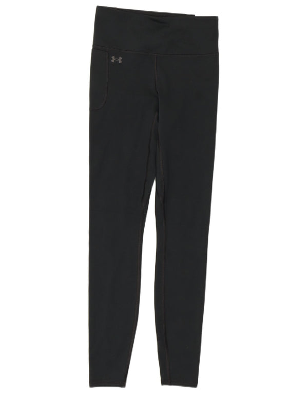 Under Armour Womens Leggings UK 8 Pequeno Poliéster Preto