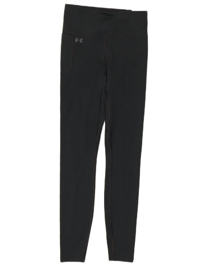 Under Armour Womens Leggings UK 8 Pequeno Poliéster Preto