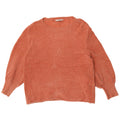 Zara Suéter feminino oversized com gola canoa Reino Unido 14 médio laranja