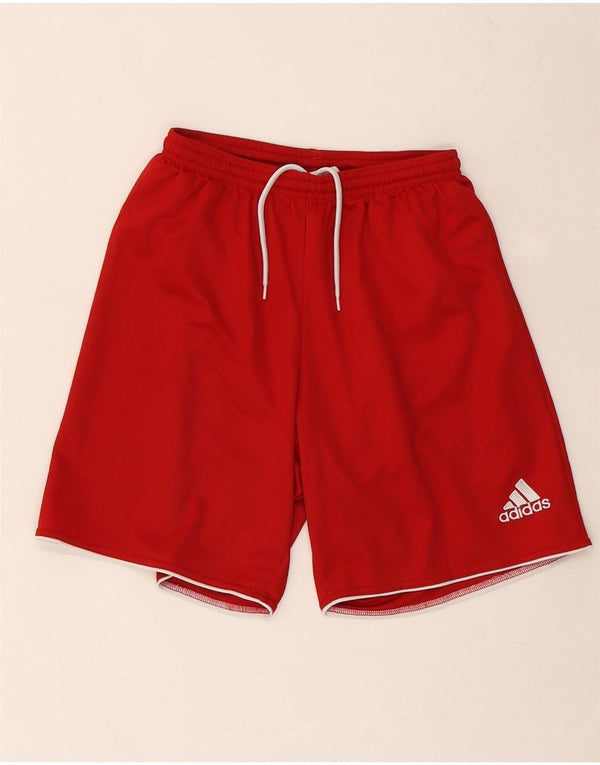 ADIDAS Mens Climalite Sport Shorts Pequeno Poliéster Vermelho