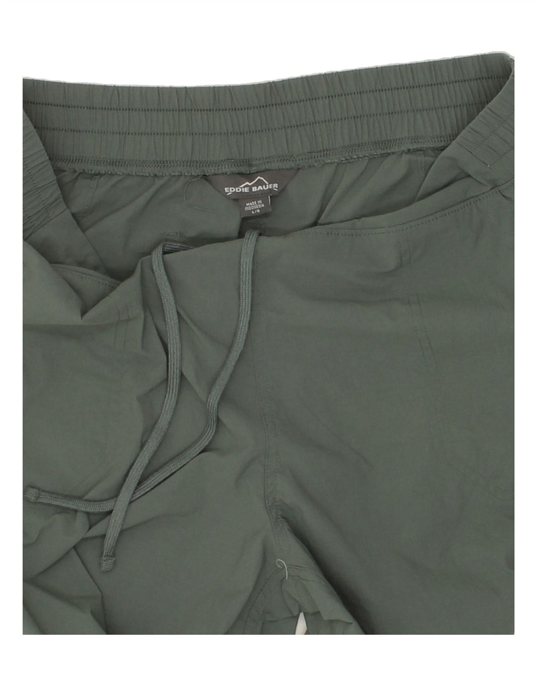 EDDIE BAUER Womens Tracksuit Trousers Large Khaki Nylon Vintage Eddie Bauer and Second-Hand Eddie Bauer from Messina Hembry 