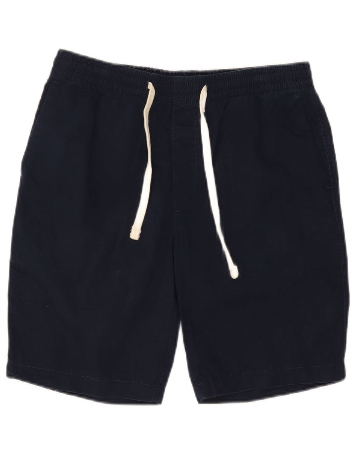 Shorts chino masculino Marks & Spencer pequeno W29 algodão azul marinho