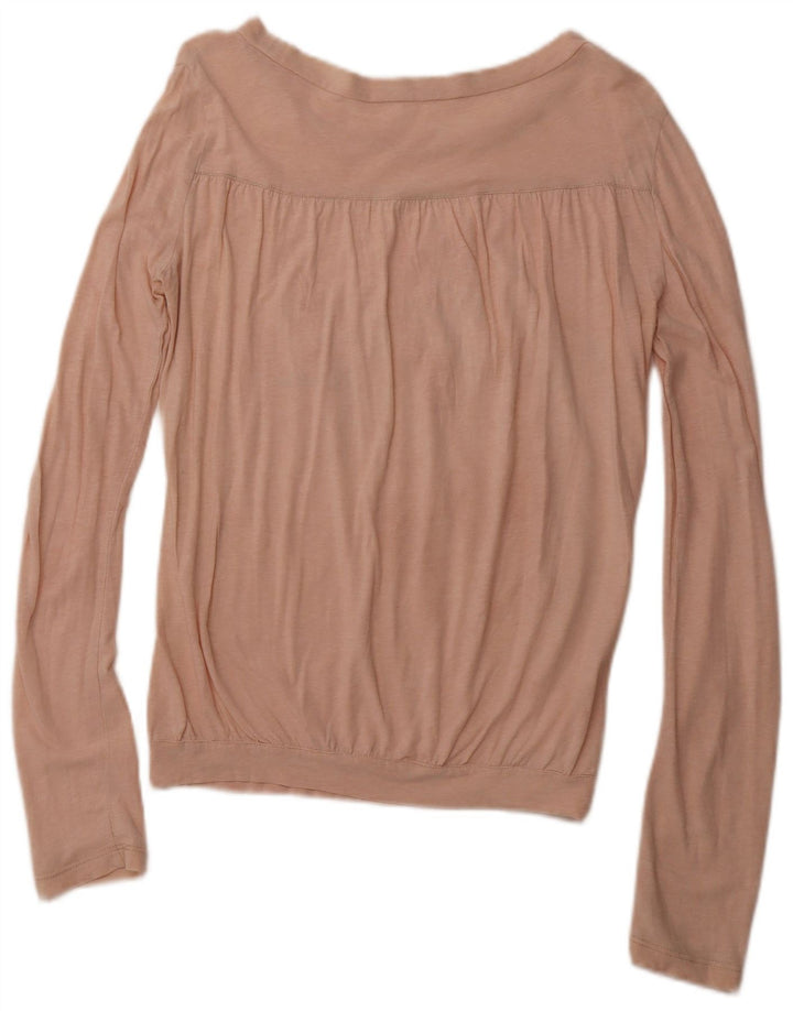 Top feminino MOSCHINO manga comprida IT 42 rosa médio