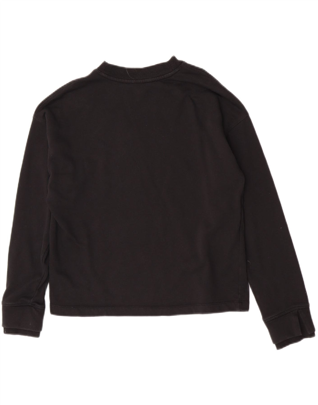Dkny moletom feminino grande com estampa gráfica UK 10 pequeno algodão preto