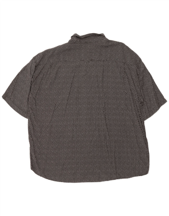 Camisa masculina de manga curta MAXFORT 5XL preta Chevron