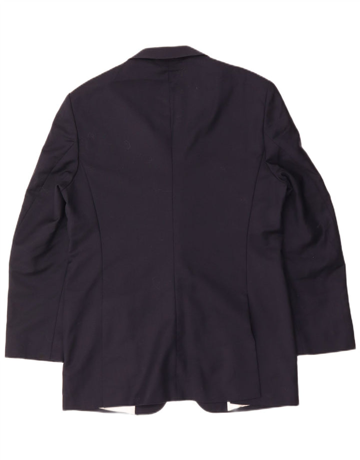 Jaqueta blazer masculina Zara com 2 botões EU 54 XL azul marinho