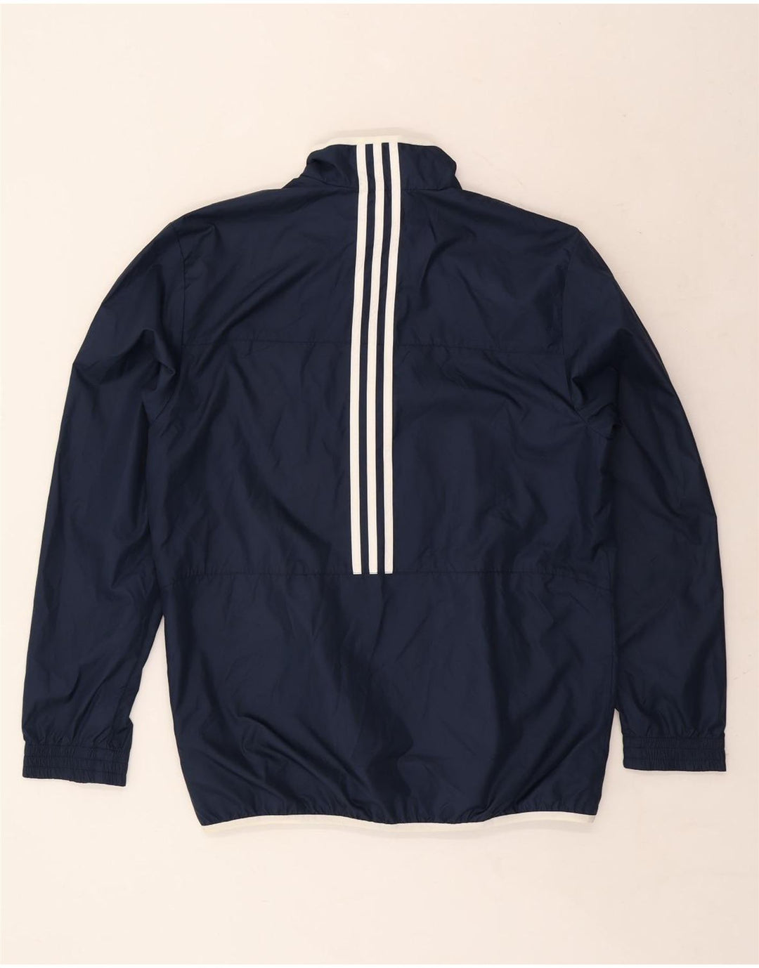 Jaqueta de chuva masculina ADIDAS UK 40/42 poliéster azul marinho médio
