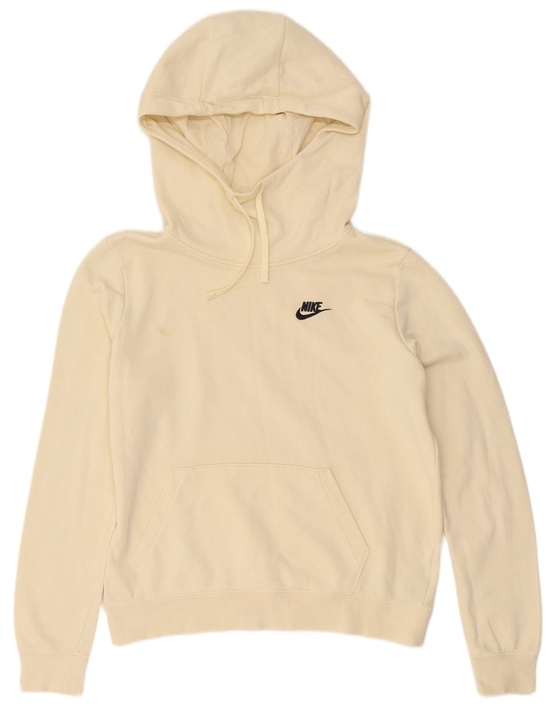 Nike Mens Hoodie Jumper Pequeno Algodão Bege