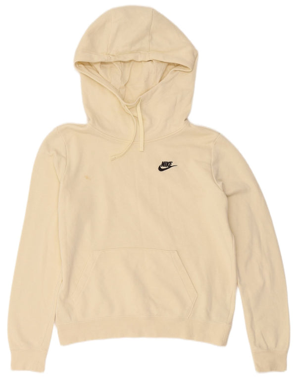 Nike Mens Hoodie Jumper Pequeno Algodão Bege