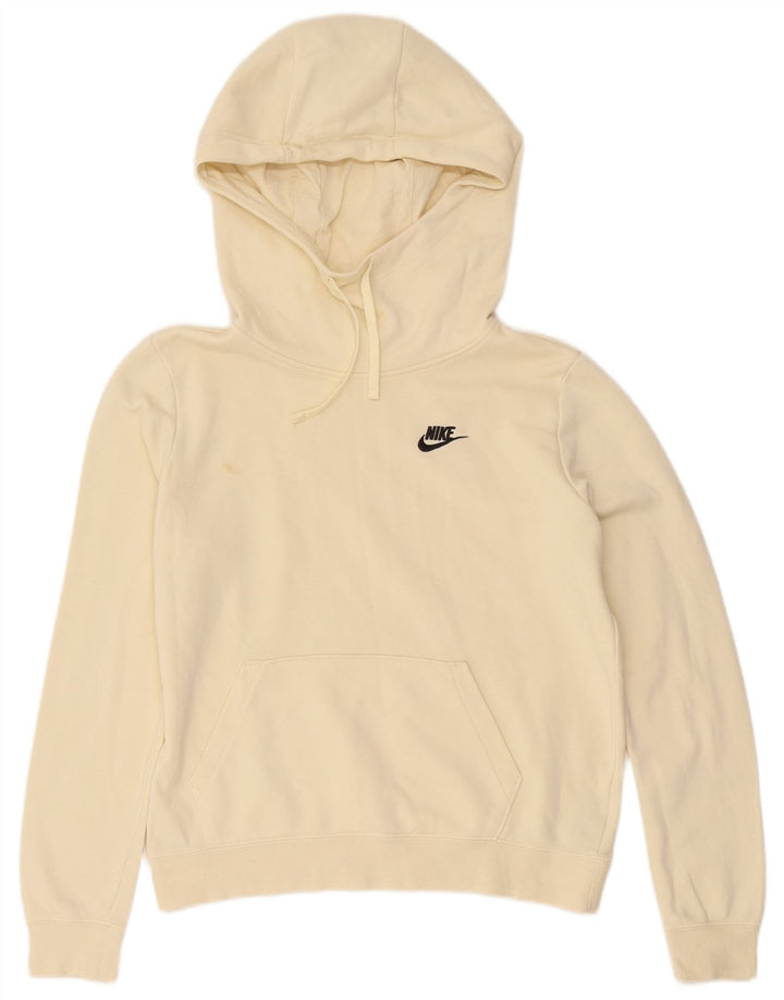 Nike Mens Hoodie Jumper Pequeno Algodão Bege