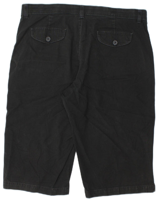 Bermuda feminina Lee Comfort Fit Chino US 14 XL W34 algodão preto