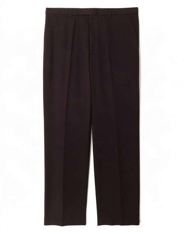 Calça masculina de terno regular Marks & Spencer W40 L33 poliéster azul marinho