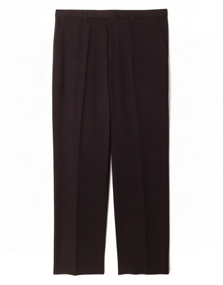 Calça masculina de terno regular Marks & Spencer W40 L33 poliéster azul marinho