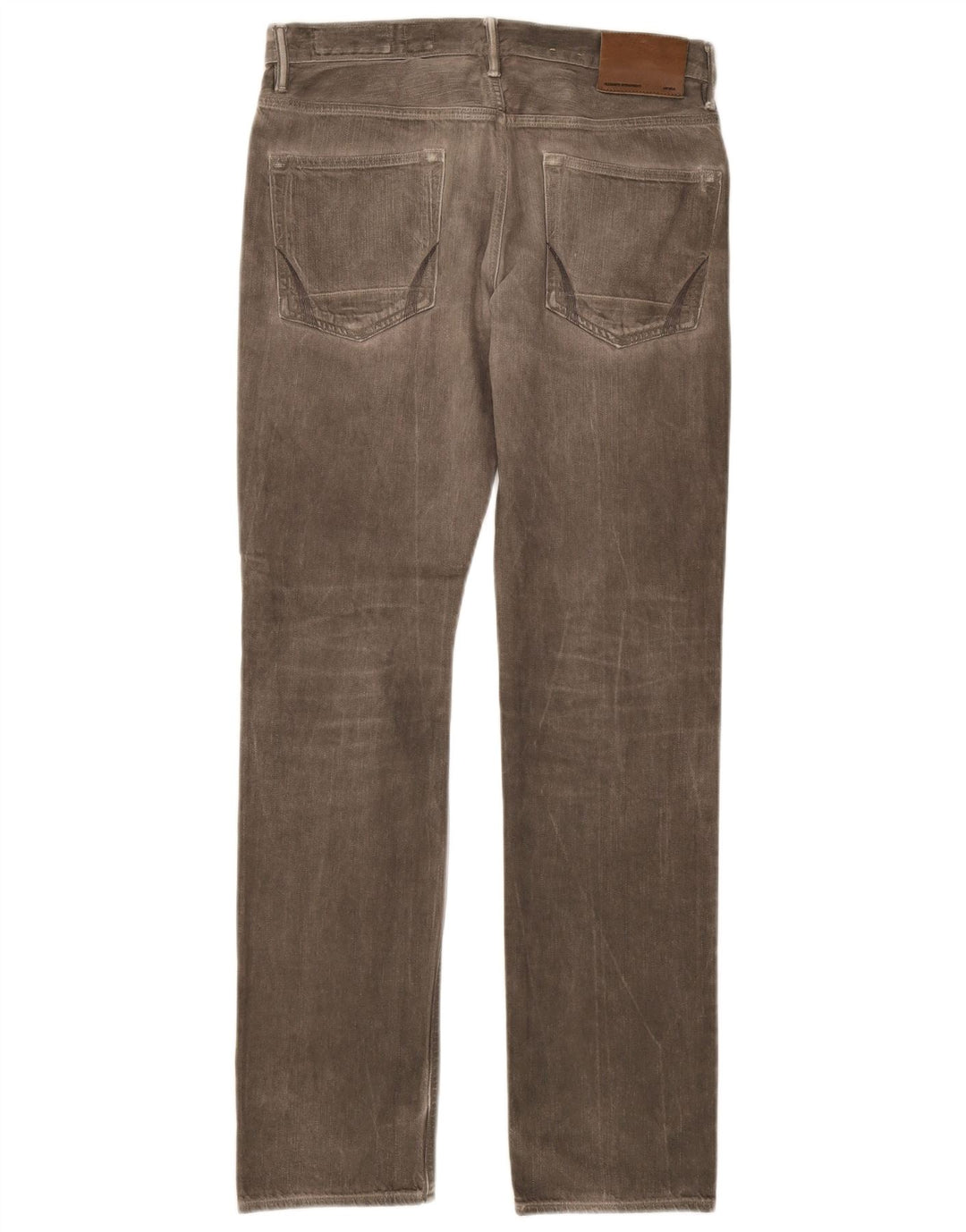 ALL SAINTS Calça jeans reta masculina W30 L32 algodão cinza