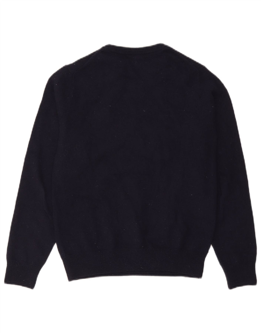 Suéter masculino Lacoste com gola redonda, tamanho 3, pequeno, azul marinho, lã nova