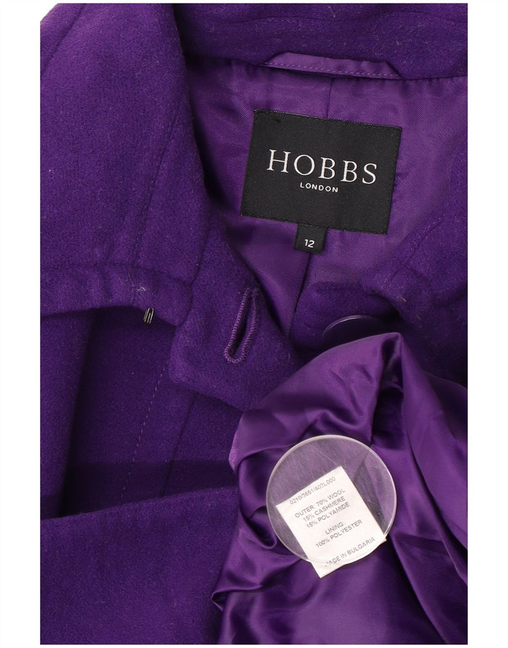 Sobretudo feminino Hobbs UK 12 lã roxa média