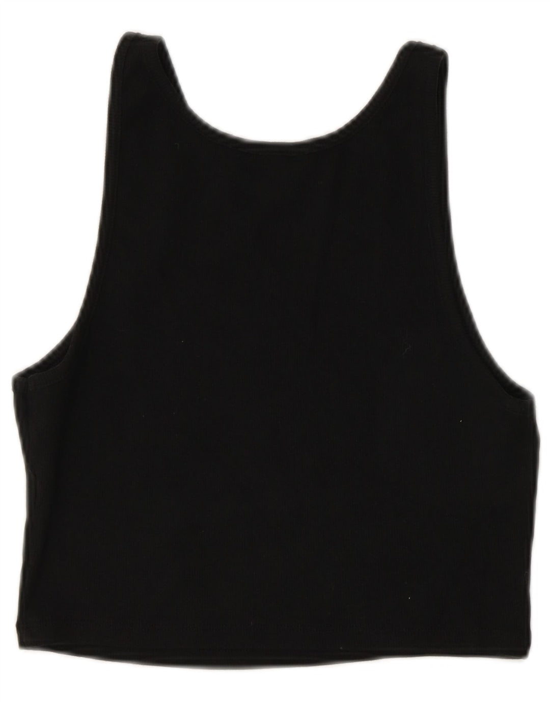 Zara Womens Crop Vest Top Reino Unido 14 Grande Preto