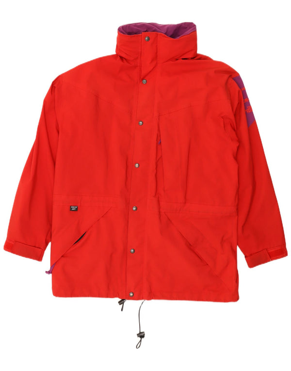 Jaqueta de chuva masculina The North Face Gore-Tex com capuz gráfico Reino Unido 44 2XL vermelho