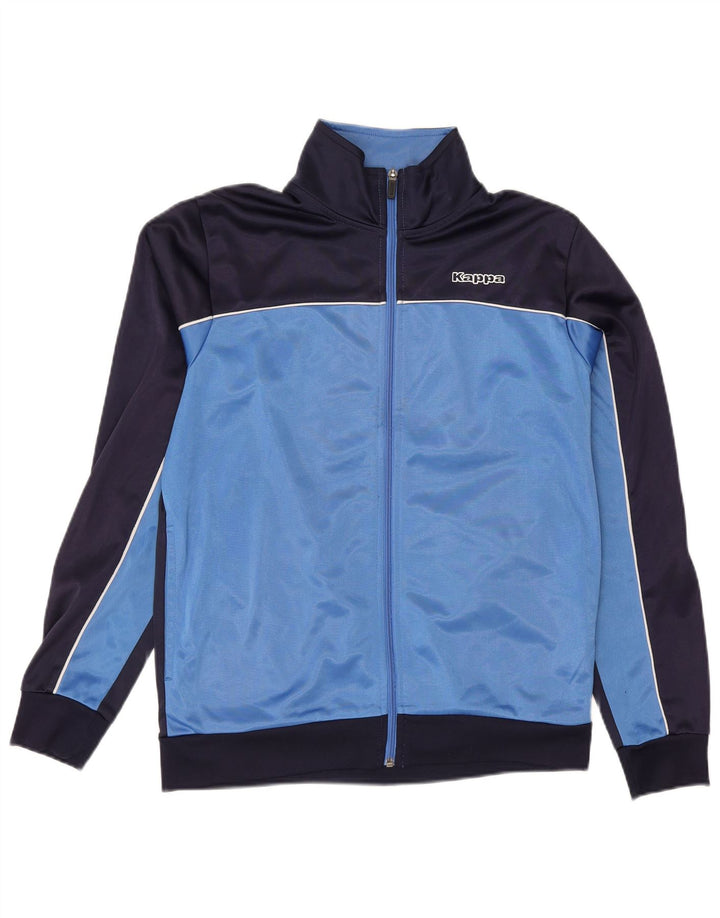 Jaqueta masculina de treino KAPPA médio azul marinho poliéster colorblock