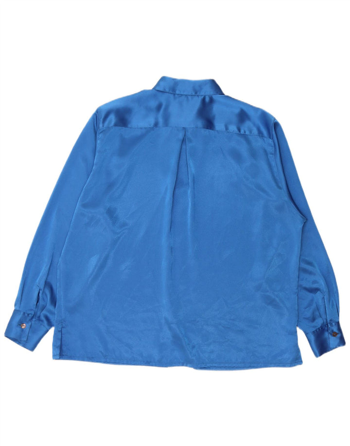 Blusa oversized feminina Renato Balestra IT 50 XL azul poliéster
