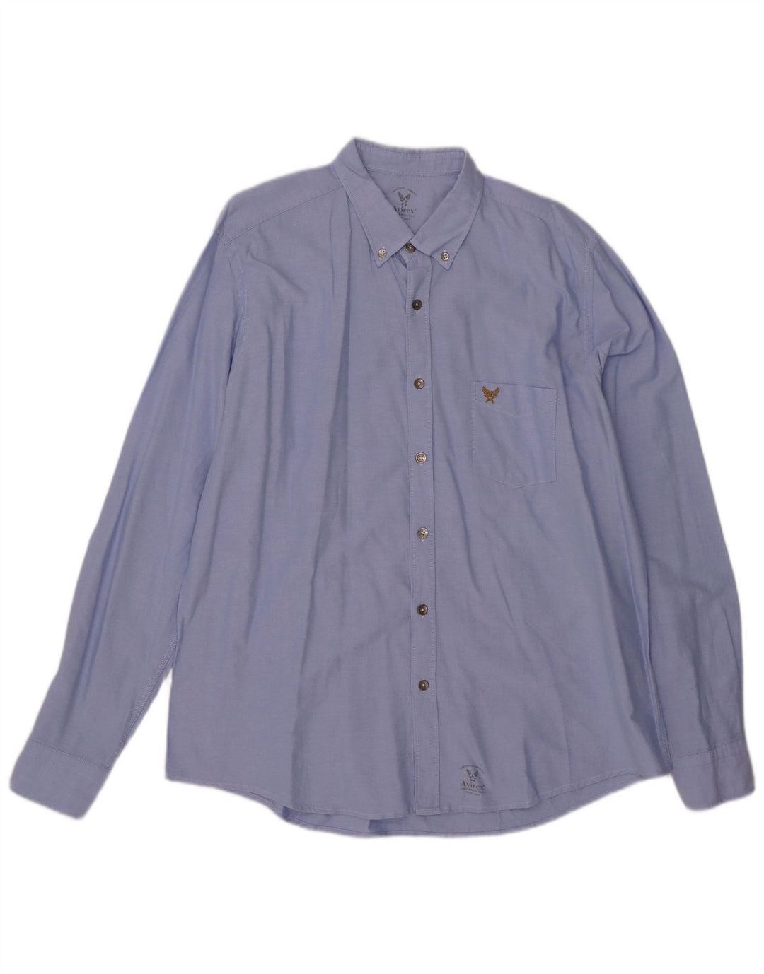 Camisa masculina Avirex 2XL algodão azul
