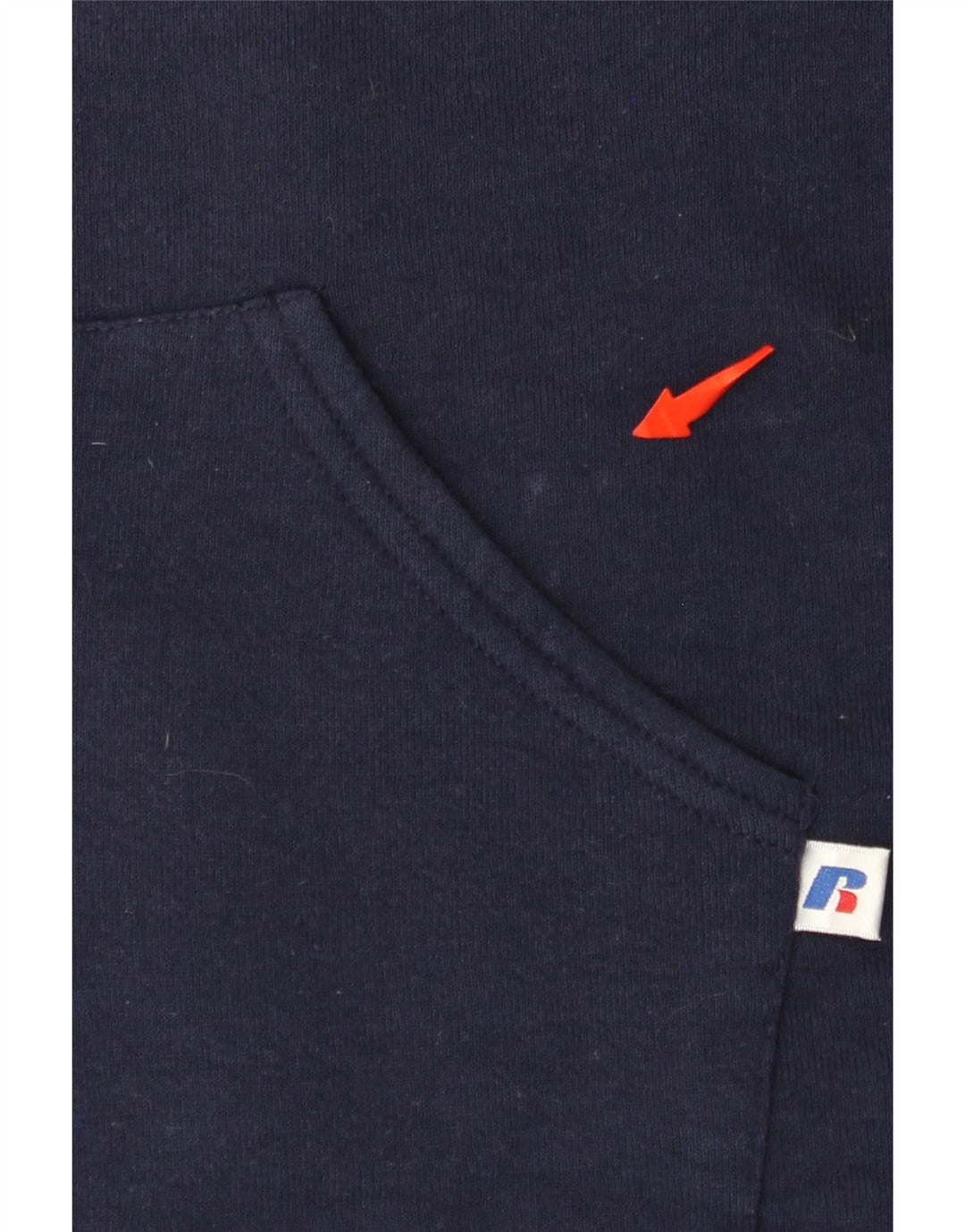 Suéter feminino com capuz RUSSELL ATLÉTICO Dri-Power Zip Reino Unido 18 XL azul marinho