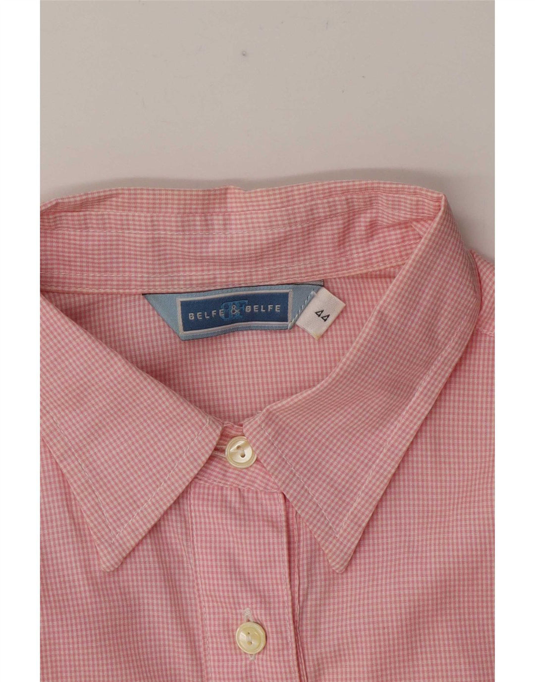 Belfe & Camisa feminina oversized IT 44 médio rosa guingão