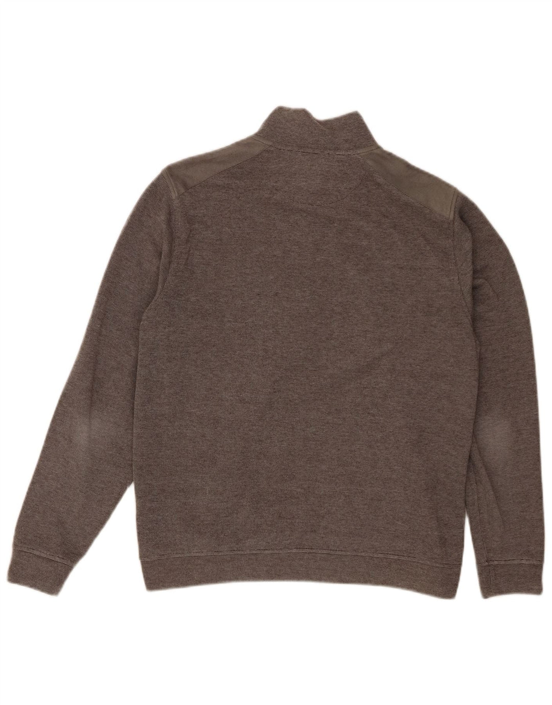 Suéter masculino TED BAKER com zíper e pescoço, tamanho 5 XL, poliéster cinza