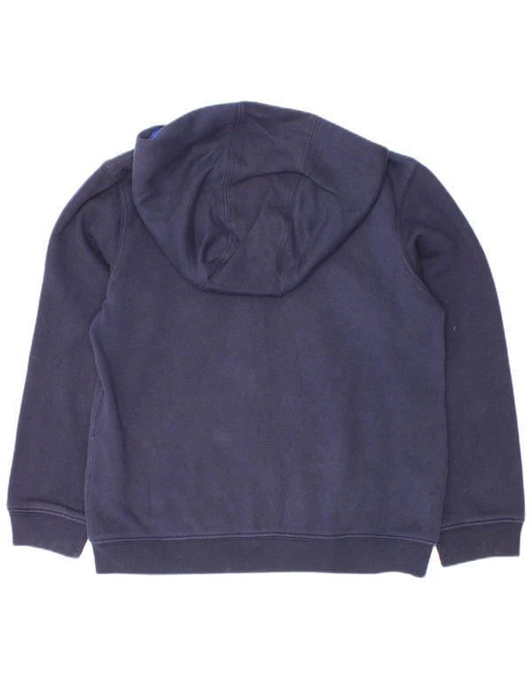 Suéter Nike Boys Zip com capuz 6-7 anos grande algodão azul marinho