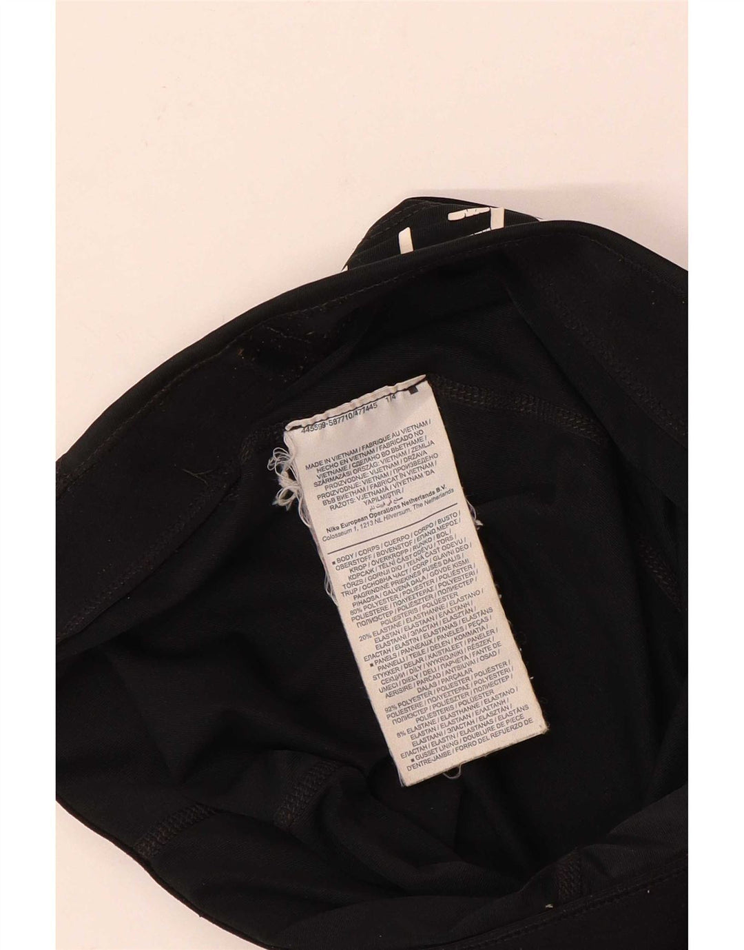 Nike Womens Graphic Leggings UK 10 Pequeno Poliéster Preto