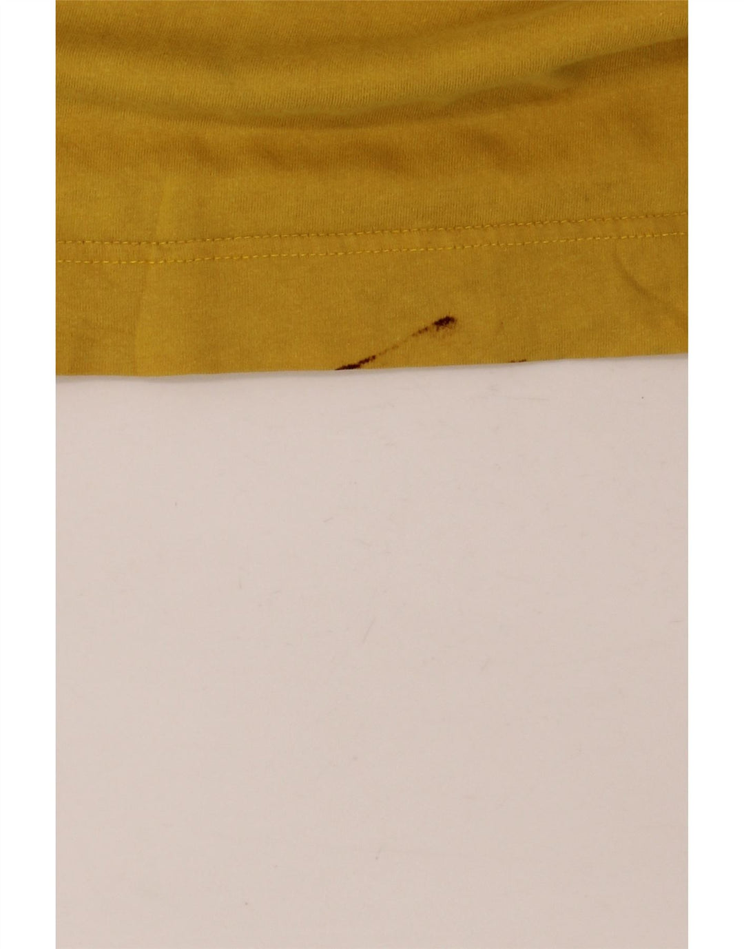 Puma Mens Graphic T-Shirt Top 2XL Algodão Amarelo