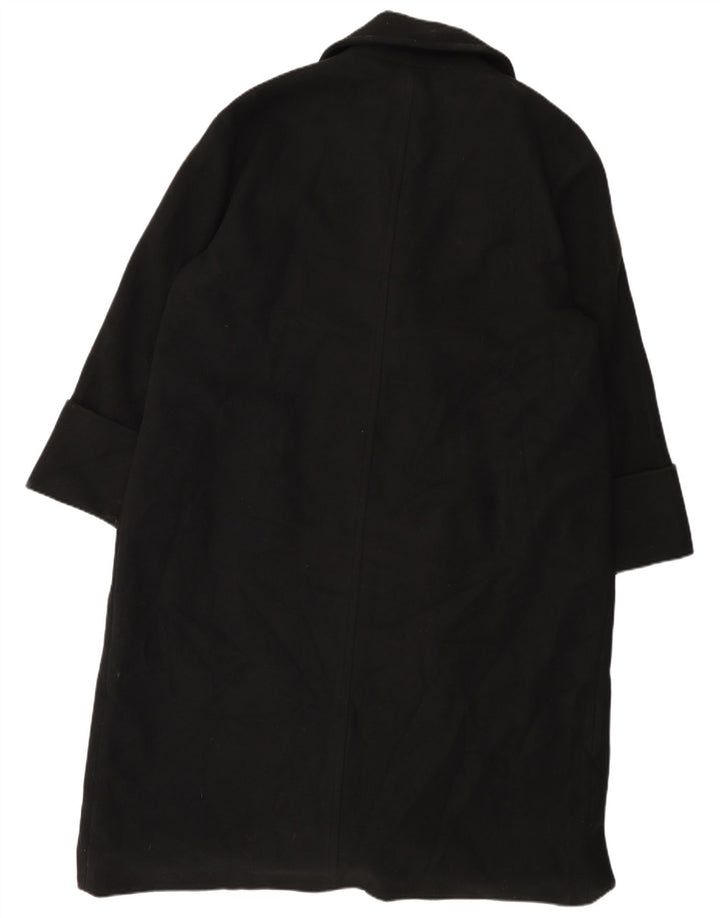 Casaco feminino John Lewis com peito duplo grande UK 18 XL poliéster preto