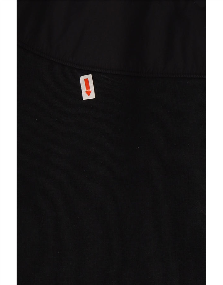 Suéter NIKE masculino com capuz e zíper médio preto algodão