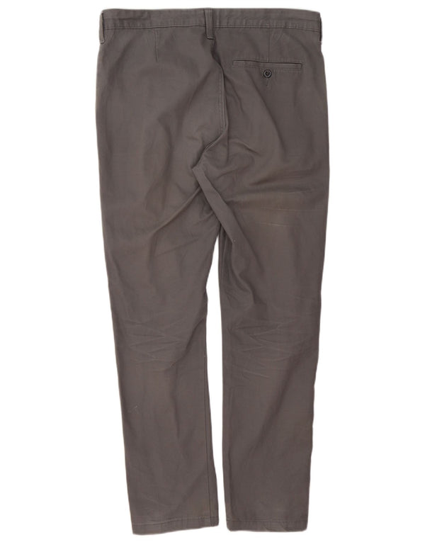 Calça Chino Cônica Masculina Marks & Spencer W32 L29 Algodão Cinza