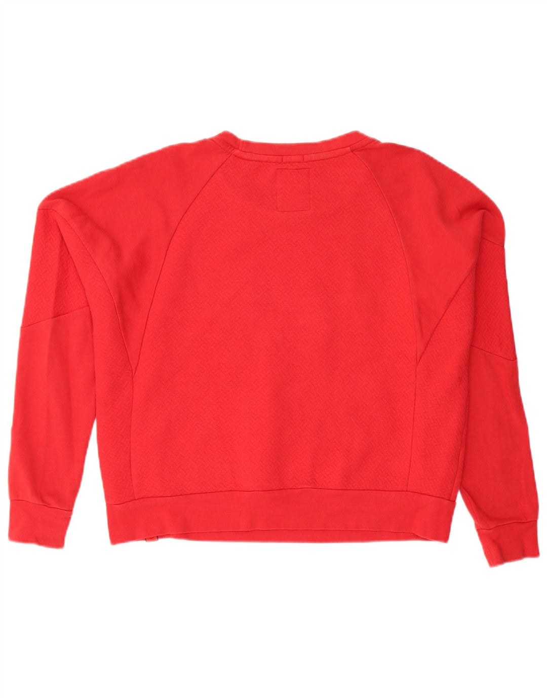 Superdry feminino gráfico oversized moletom jumper UK 10 pequeno algodão azul