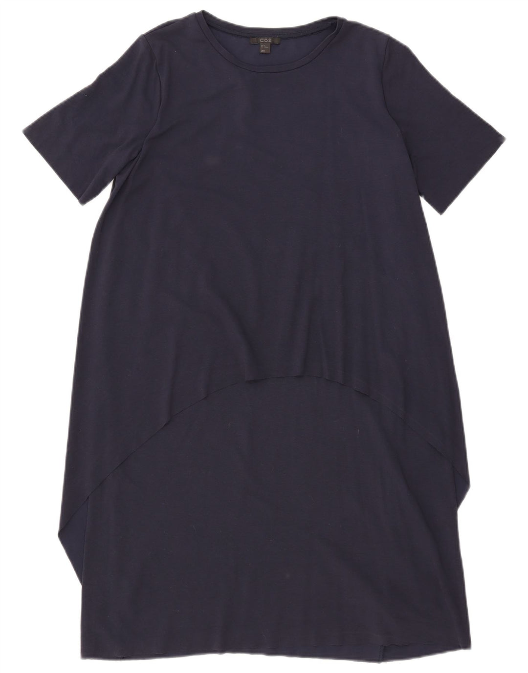 Vestido Tenda Feminino Cos Reino Unido 14 Viscose Azul Marinho Médio