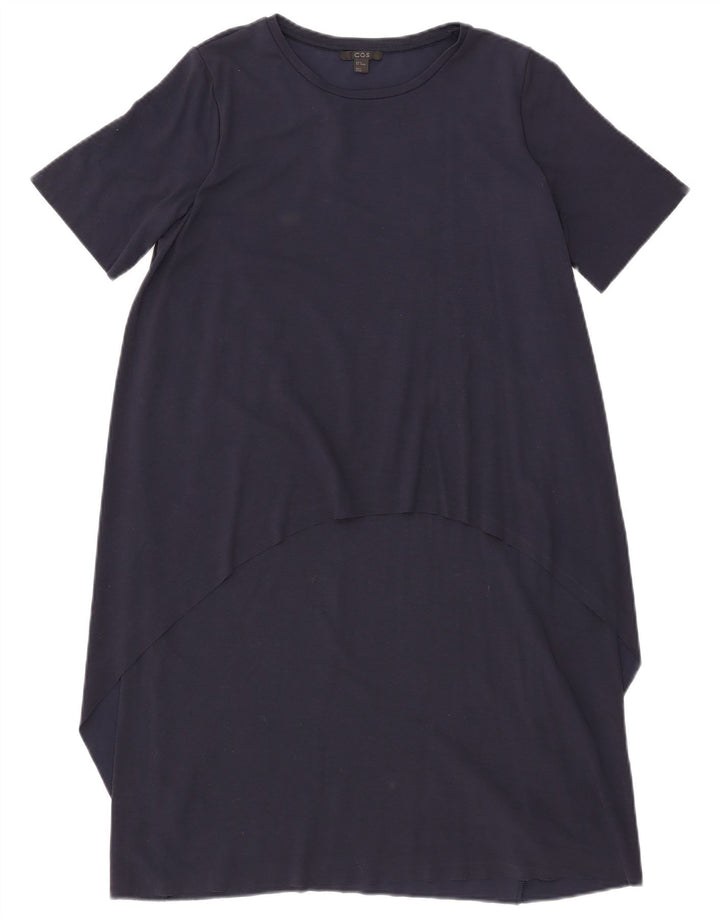 Vestido Tenda Feminino Cos Reino Unido 14 Viscose Azul Marinho Médio