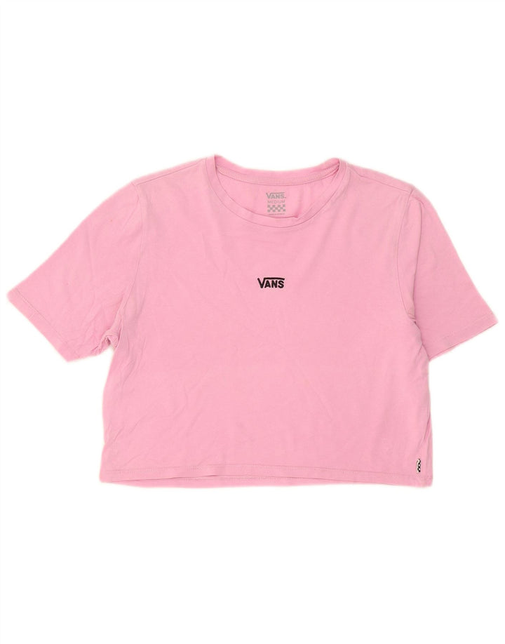 Camiseta Vans Feminina Crop Top UK 14 Médio Rosa