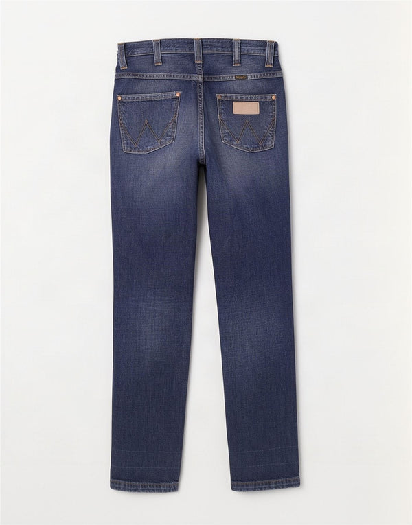 Wrangler Feminino Rockville Straight Jeans W30 L34 Azul Algodão