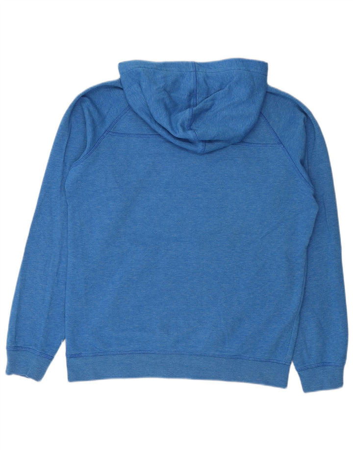 Jack & Jones moletom com capuz gráfico masculino médio algodão azul