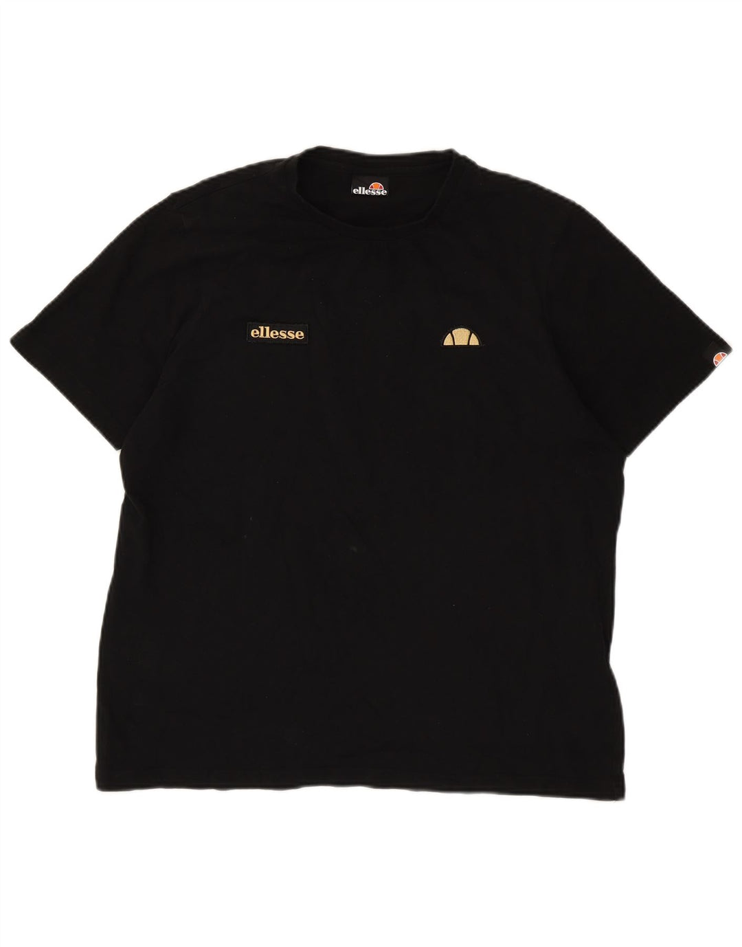 Ellesse Camiseta Masculina Top Grande Algodão Preto