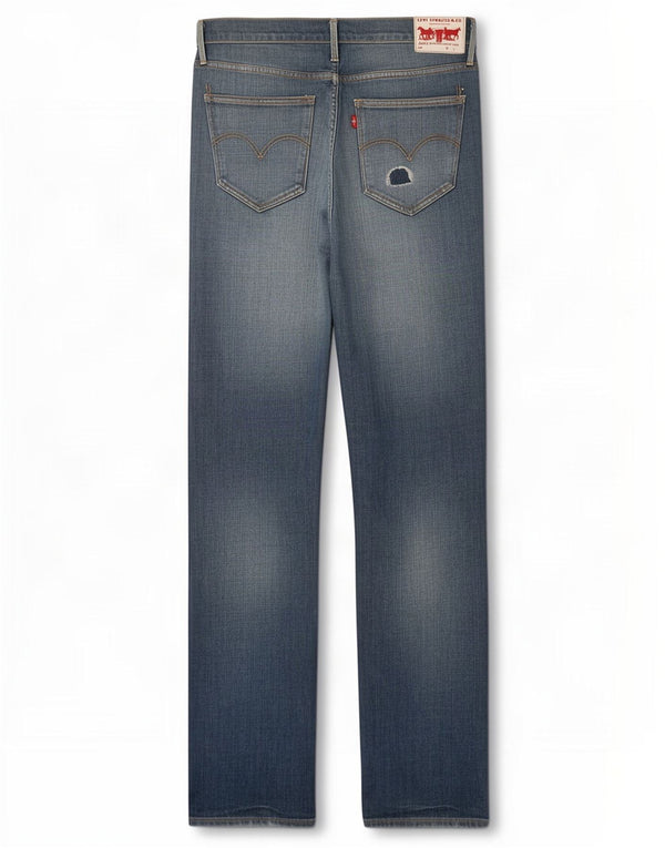 Levi's Masculino 504 Straight Jeans W32 L34 Azul Algodão