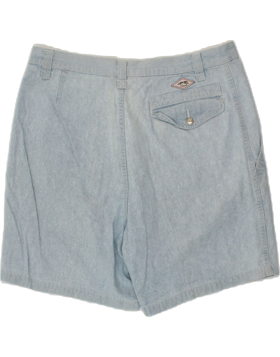 WAMPUM Mens Chino Shorts W36 Large Blue Cotton Vintage Wampum and Second-Hand Wampum from Messina Hembry 
