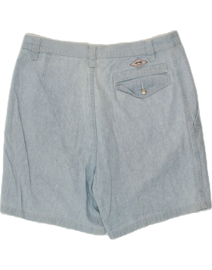 WAMPUM Mens Chino Shorts W36 Large Blue Cotton Vintage Wampum and Second-Hand Wampum from Messina Hembry 
