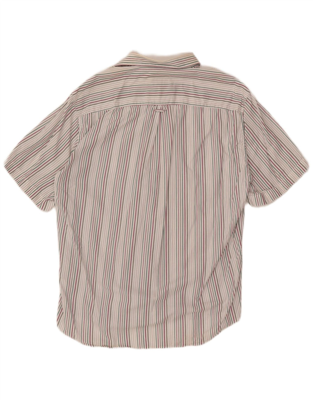Camisa masculina Pierre Balmain tamanho 40 15 3/4 médio listrado multicolorido