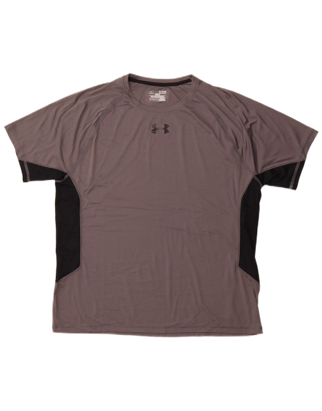 Camiseta masculina Under ARMOR Heat Gear Top XL cinza colorblock poliéster