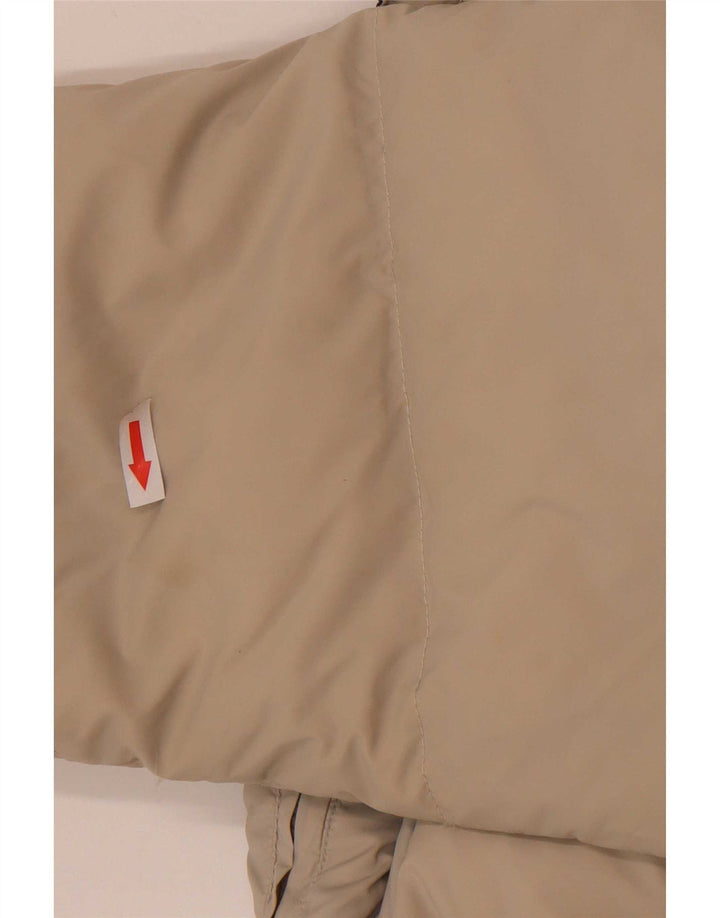 Jaqueta acolchoada reversível com capuz masculino Rifle UK 38 poliamida bege médio